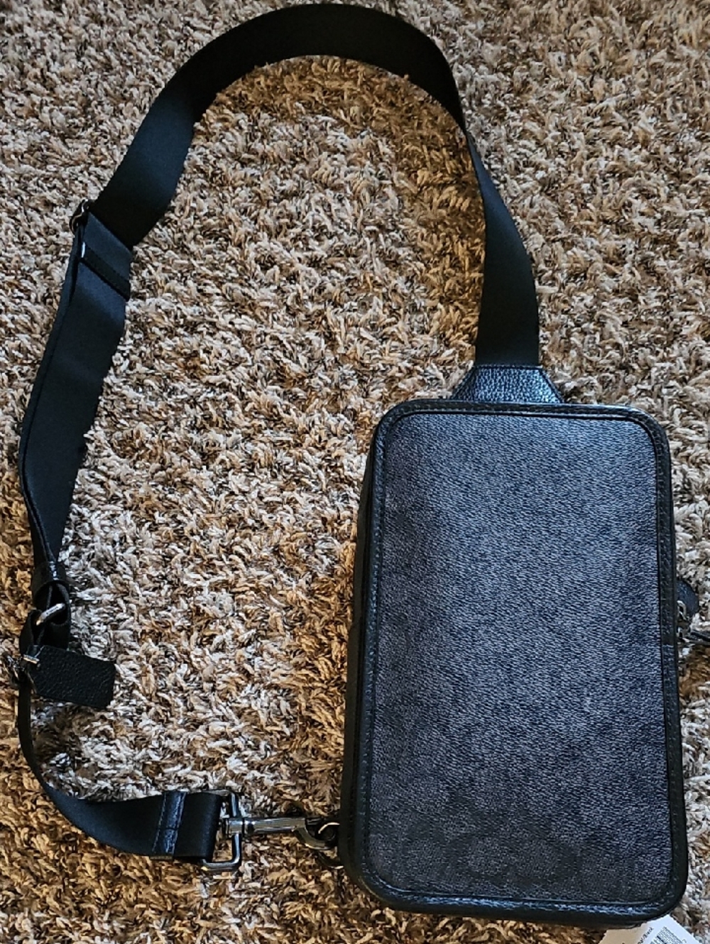 Coach Black Men's Messenger Crossbody Sling